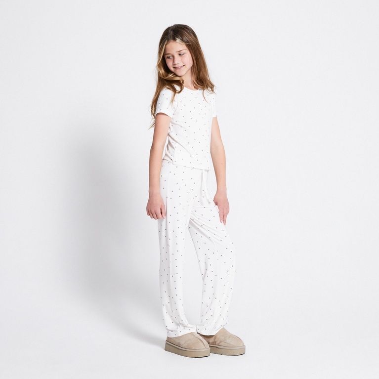 Soft tee "Hannie printed star" White 2